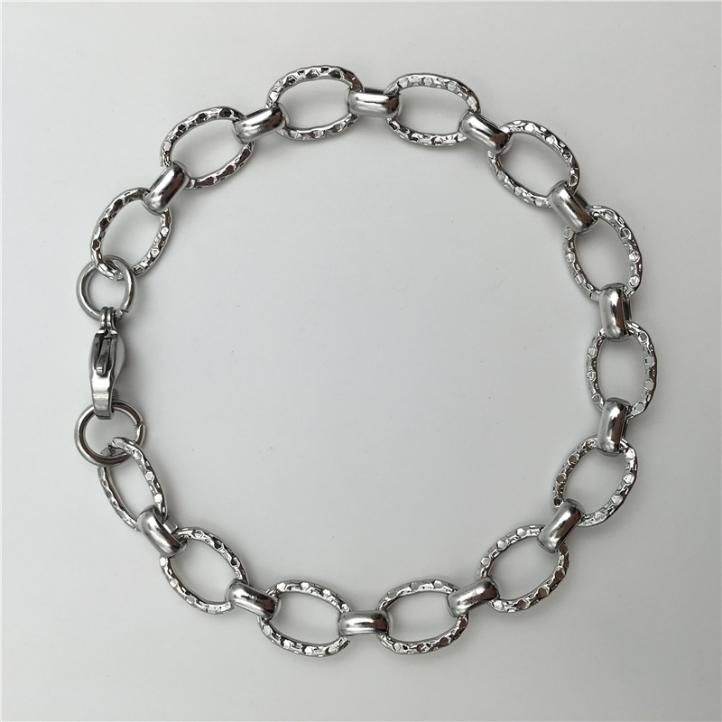 Men's Fashion Jewelry Trendy Cable Chain 316L Stainless Steel Bracelet B129