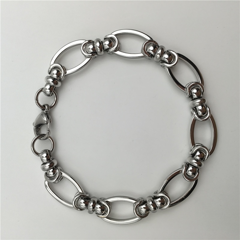 Men's Fashion Jewelry Trendy Link Chain 316L Stainless Steel Bracelet B135