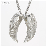 Angel Wing Pendant Men Women Jewelry Stainless Steel Fashion Necklace S102