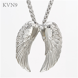Angel Wing Pendant Men Women Jewelry Stainless Steel Fashion Necklace S102