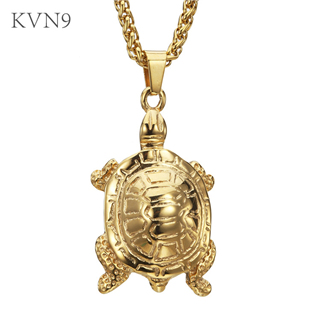 Turtle Pendant Necklace Hip Pop Gold Plated Jewelry Stainless Steel Animal Necklace S135/S136