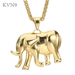Elephant Pendant Gold Plated Hip Pop Jewelry Stainless Steel Animal Pendant & Necklace S175/S176