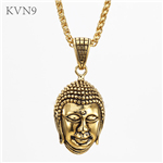 Antique Tathagata Pendant Men Women Gold Plated Jewelry Buddhist Necklace S257/S258