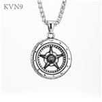 Antique Pentagram Pentacle Talisman Seal Pendant Necklace Mens Hip Pop Jewelry Stainless Steel Pentacle Necklace S319