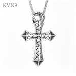 Celtic Cross Pendant Necklace Mens Religious Jewelry Stainless Steel Cross Chain Necklace S359