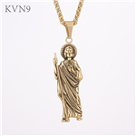 Antique Sorcere Pendant Necklace Men's Gold Plated Jewelry Stainless Steel Wizard Necklace S391/S392