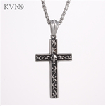 Vintage Cross Necklace Men Stainless steel Jewelry Vintage Skull Cross Pendant & Necklace S411