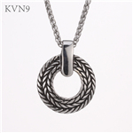 Vintage Wheatear Round Pendant New Design Jewelry Stainless Steel Necklace S426