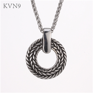 Vintage Wheatear Round Pendant New Design Jewelry Stainless Steel Necklace S426