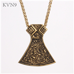Vintage Skirt Pendant New Design Jewelry Stainless Steel Dress Necklace S436