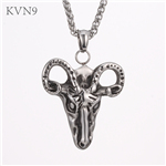 Vintage Ram Head Pendant New Trendy Jewelry Stainless Steel Animal Pendant & Necklace S457