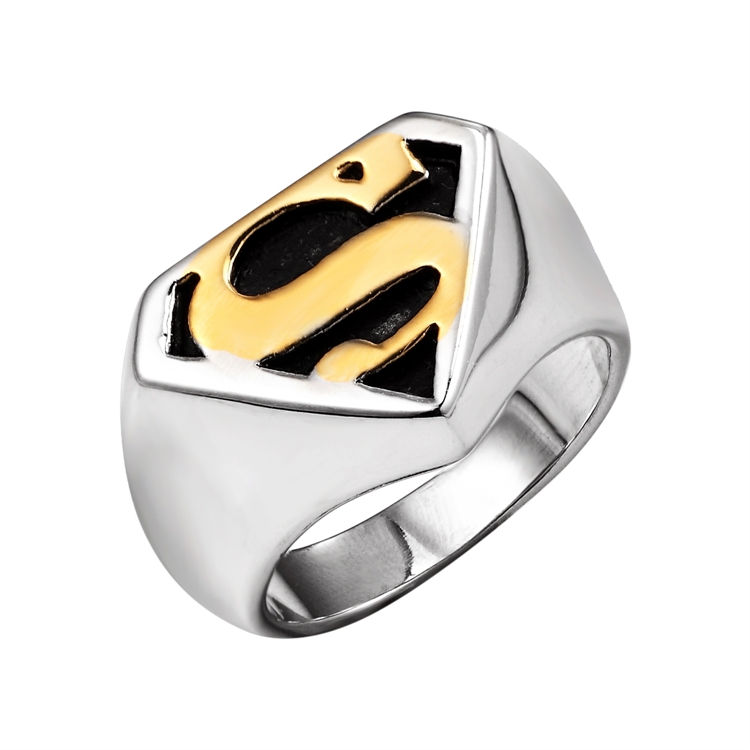 Super Man Ring Men Jewelry Fashion Heros Stainless Steel Ring