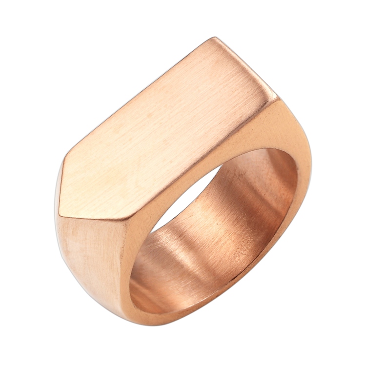 Blank Gold Ring Men Jewelry Fashion Stainless Steel Ring