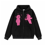 Fashion Music Hip pop Popular Culture Love Black Men's Zippered Hoodies